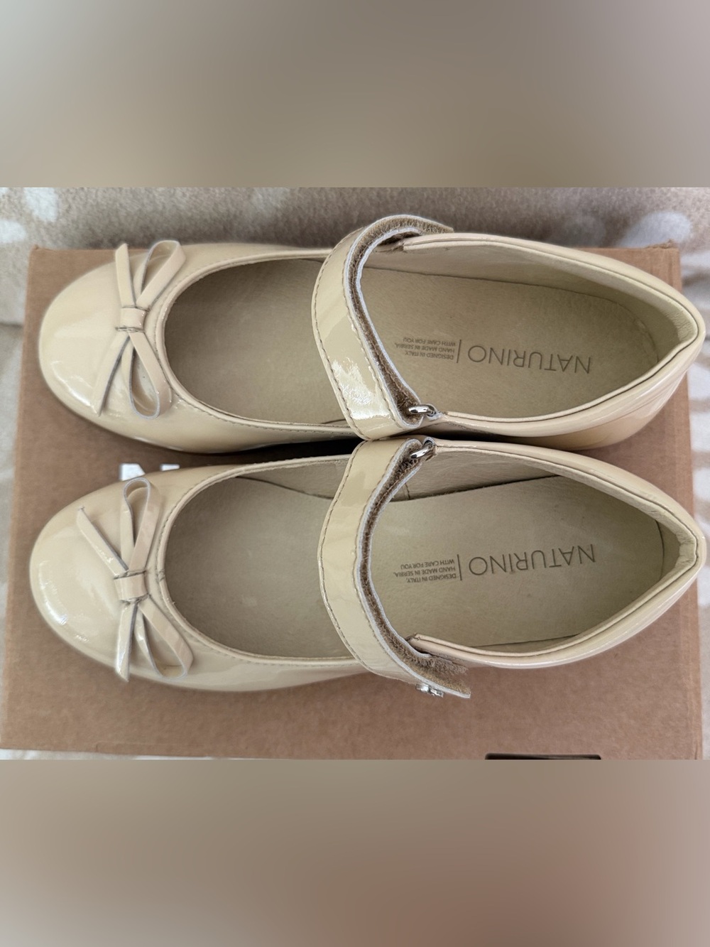 Naturino Girls  Patent Ballet Flat Shoes Size 30